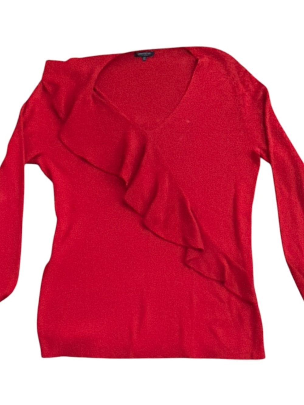 Lafayette 148 ruffle v neck sweater